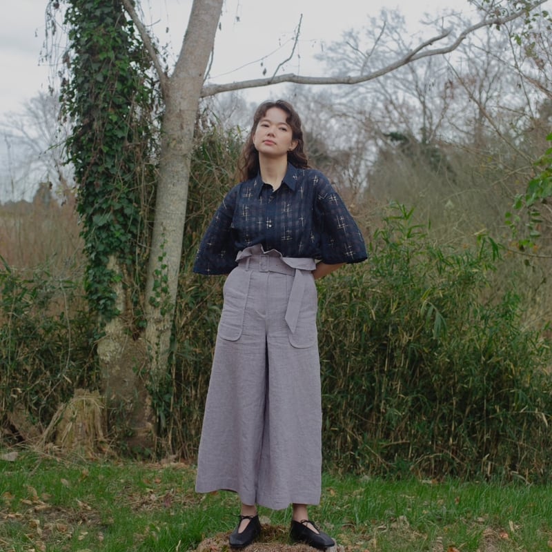 nagisa スパークル刺繍シャツ nagisa スパークル刺繍シャツ