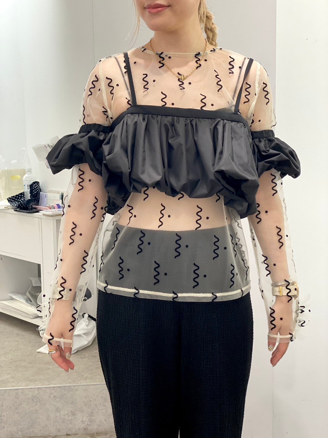 PoI 】 frill bustier skirt | 木宮商店 -蔵前-