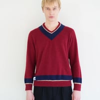 【 daichïogata 予約 】 ALPACA TILDEN KNIT -RED- -2026年10月発送予定-