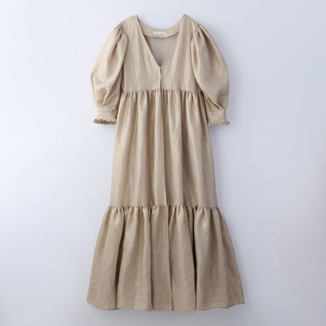 【 natsumi osawa 予約 】 twinkle linen dress -2026年8月～9月発送予定-