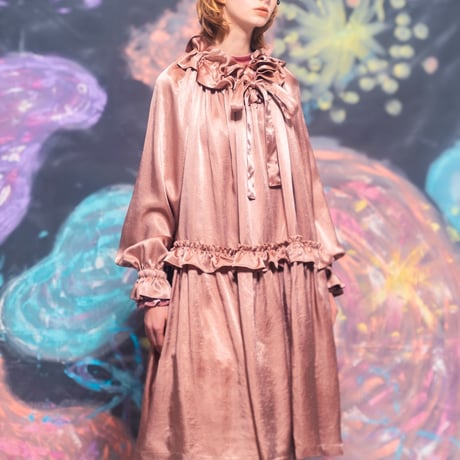 【 KAKA KYLIN 予約 】アセテートワンピース -2026年8月～9月発送予定-