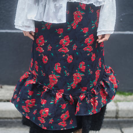 【 kwotias 予約】floating bloom tight skirt (スカート) -2026年9月発送予定-