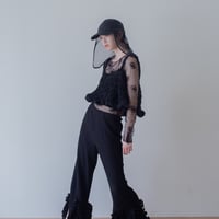 【 PoI 】 frill wide pants
