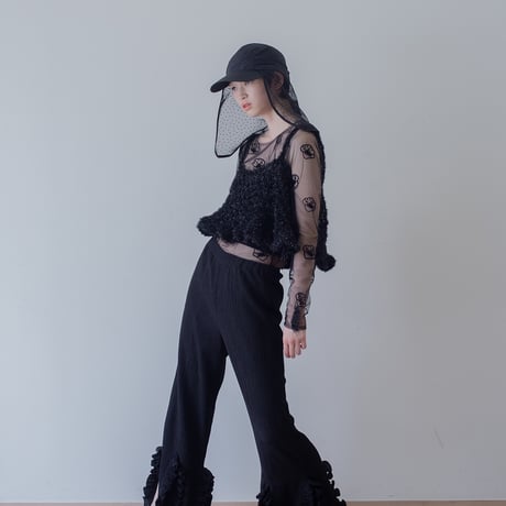 【 PoI 】 frill wide pants