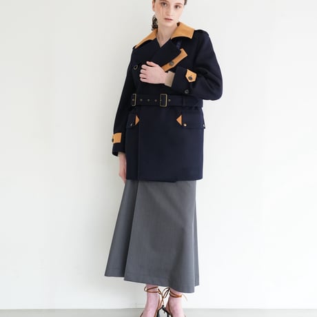 【 daichïogata 予約 】DISPATCH RIDERS SHORT COAT -NAVY×CAMEL- -2026年11月発送予定-