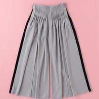 【 overlace 】 jersey pin tuck pants