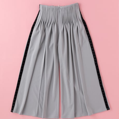【 overlace 】 jersey pin tuck pants