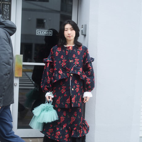 【 kwotias 予約】floating bloom coat (コート) -2026年9月発送予定-