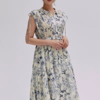 【 Ruimeme  】Élise dress -navy blue- (ワンピース)