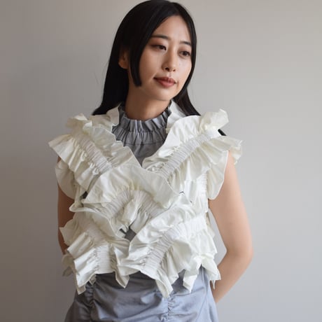 【 HOUGA 】kiki frill vest