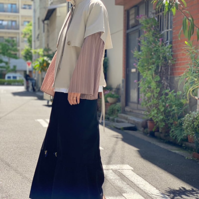 Kana Kawasaki 】pleats sleeve jacket (ジャケット) | Kana Kawasaki 】pleats sleeve jacket (ジャケット) |
