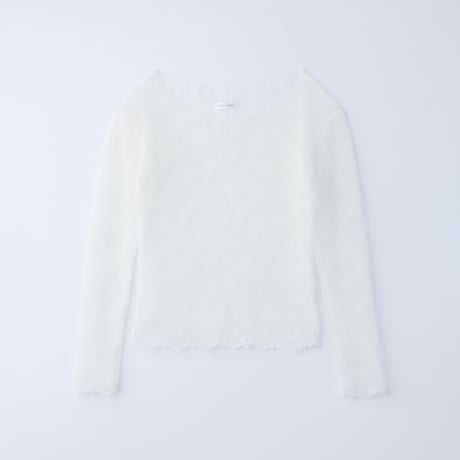 【 natsumi osawa 予約 】 floral lace pleats tops -2026年8月～9月発送予定-