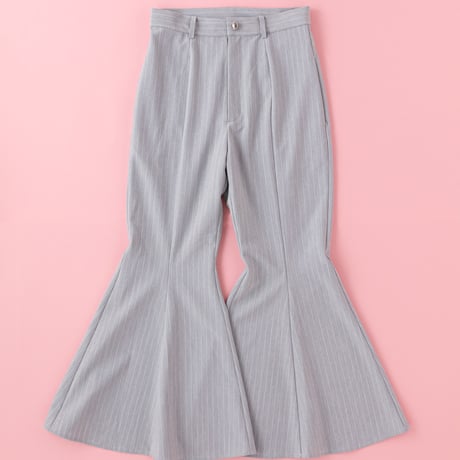 【 overlace 】 striped flared pants