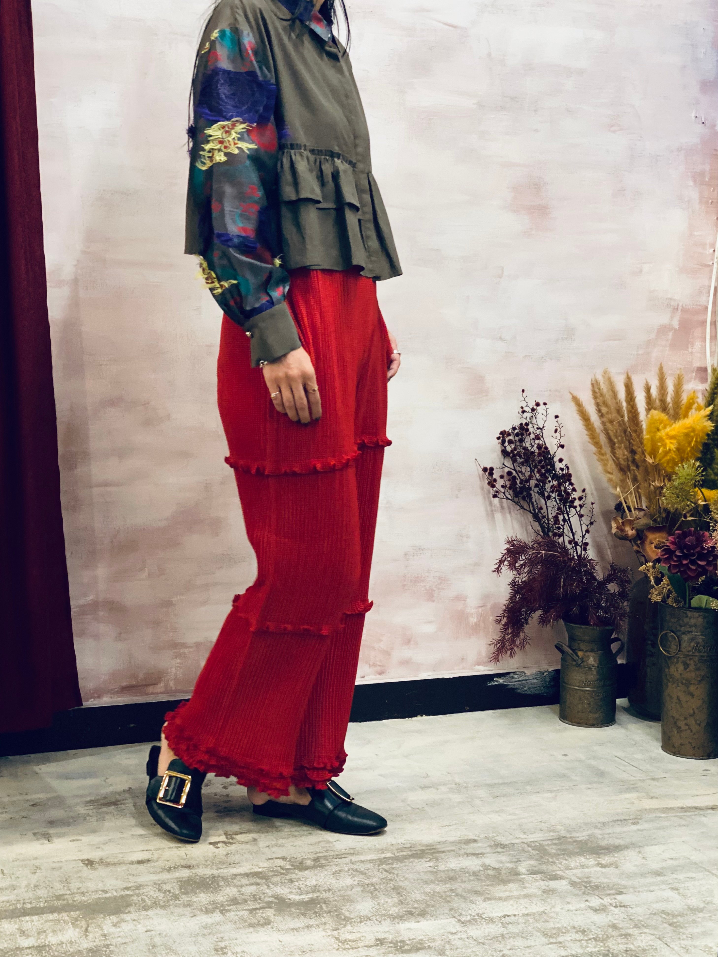 kwotias 予約】 YABANE pleats pants -2027年2月中旬発送予