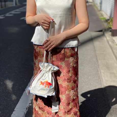 【 ritsu 予約 】 Goldfish bowl Draw String Bag  -2027年3月～5月発送予定-
