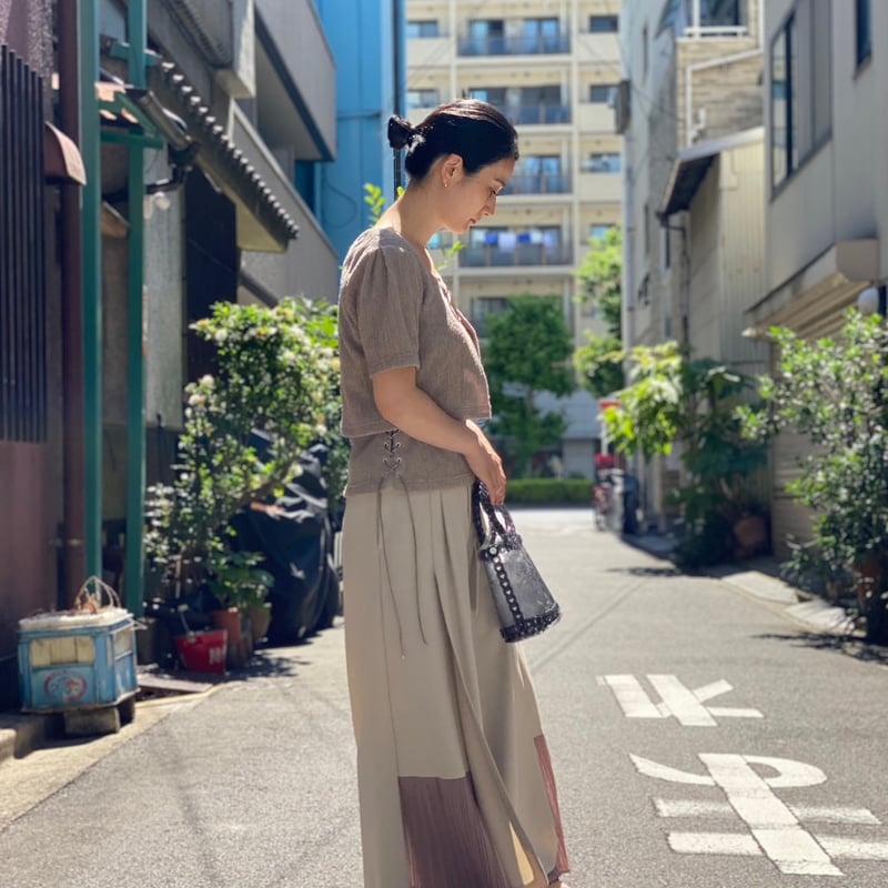 Kana Kawasaki 】wrinkle boucle ensemble (アンサンブ
