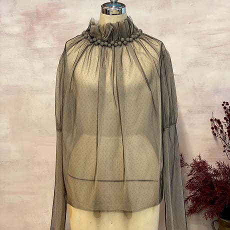 【 natsumi osawa 】 tulle shibori tops (トップス)
