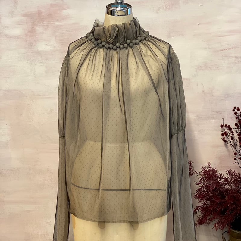 natsumi osawa 】tulle shibori tops (トップス) | 木宮