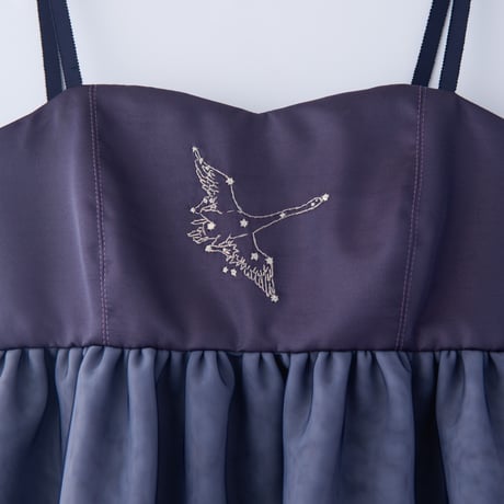【 natsumi osawa 予約 】 swan embroidered tulle bustier -2026年8月～9月発送予定-