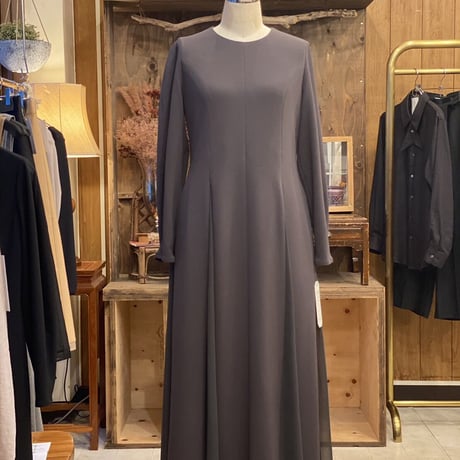 【 Kana Kawasaki 】 sheer drape dress (ワンピース)