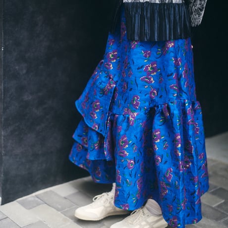 【 kwotias 予約】floating bloom flare skirt (スカート)  -2026年9月発送予定-