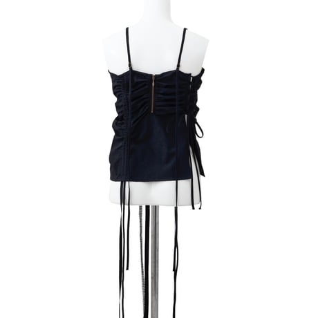 【 Create Clair 】 Deformation gather bustier (ビスチェ)