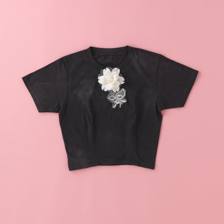 【 overlace 】 flower chibi T-shirt