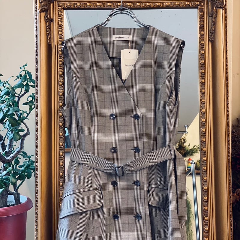 Ruimeme 】double breasted gilet dress (ワンピース)