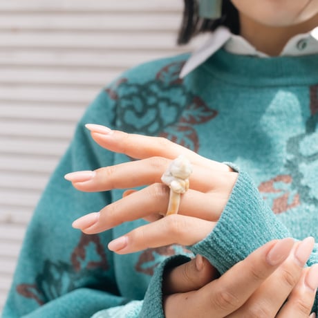 【 ritsu 予約 】Hand-sculpted cat ring -2026年9月～11月発送予定-