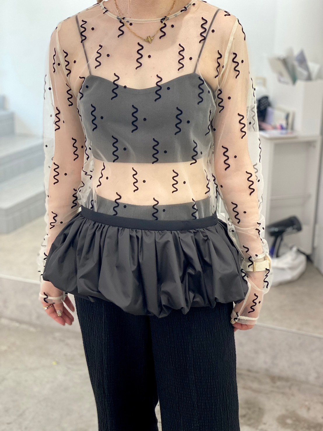 【美品】PoIフリル ビスチェ スカート PoI 予約 】frill bustier skirt (ビスチェ/スカート) | 木宮商