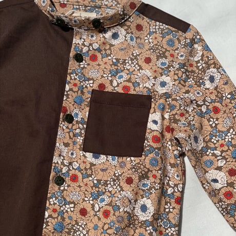 【 melenani 】CHIRTS ［チャツ］  Long Sleeve Shirt (BEIGE FLOWER)