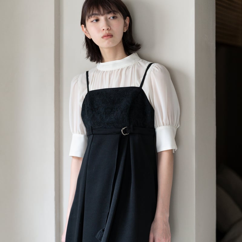 SUBLIMATIO 】BLACK TASSEL CAMI DRESS (ワンピース) | 