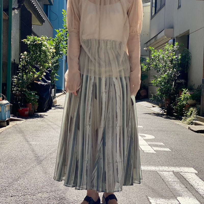 natsumi osawa トップス natsumi osawa 】tulle shibori tops (トップス) | 木宮