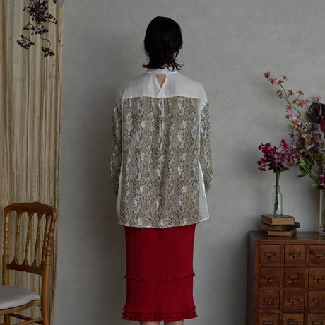 【 kwotias 】 cut jacquard shirt (シャツ)