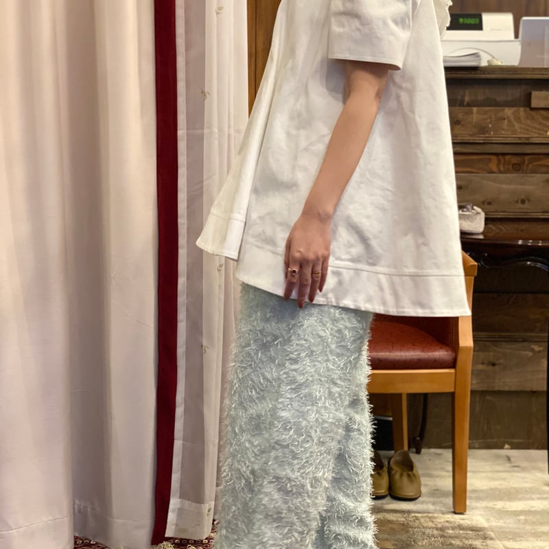 Kanako Tamura 】Square Shoulder Denim Dress (ミ