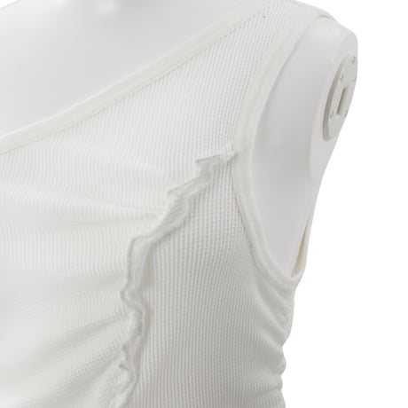 【 Create Clair 】 Gather one shoulder tank top (タンクトップ)
