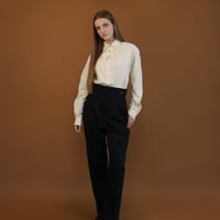 【 daichïogata 】 ADJUST TAPERED TROUSERS -NAVY-