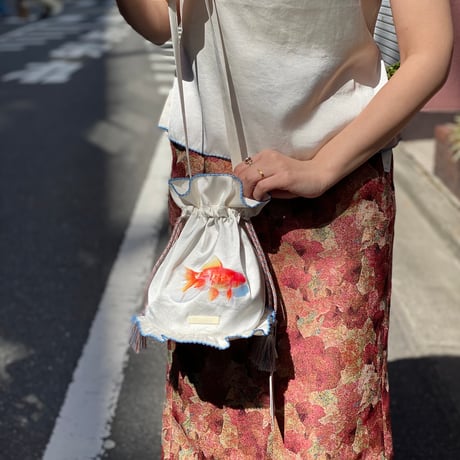 【 ritsu 予約 】 Goldfish bowl Draw String Bag  -2027年3月～5月発送予定-