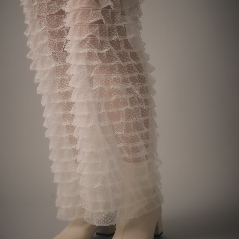 natsumi osawa レース　帽子 natsumi osawa 予約 】 tiered lace pants -2026年8月