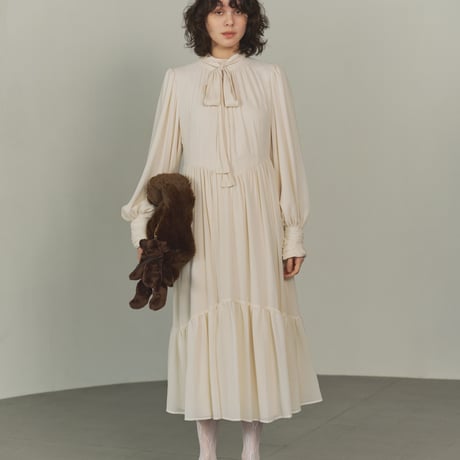 【 SUBLIMATIO 予約 】CHIFFON LAYER DRESS (ワンピース) -2026年8月下旬発送予定-
