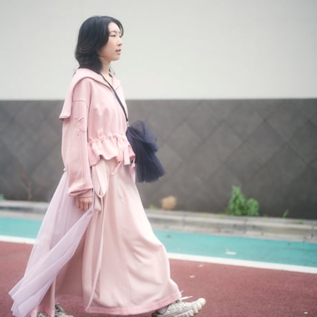 【 MIKI IMAMURA 予約】SWEAT RIBBON SKIRT (スカート) -2026年10月発送予定-