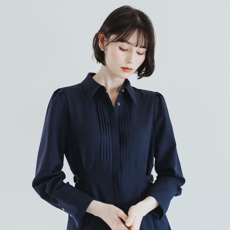 【 Ruimeme 予約 】Cecile dress / navy -2026年9月～11月発送予定-