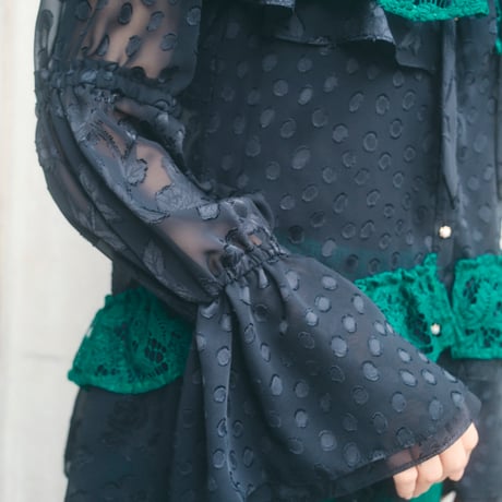 【 kwotias 予約】velled bloom blouse (ブラウス) -2026年8月発送予定-