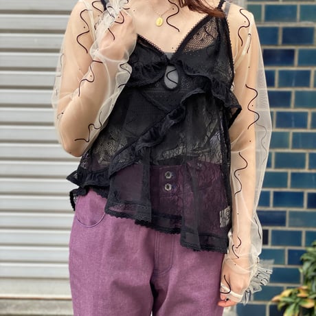 【 PoI 】 tulle top naminami (トップス)