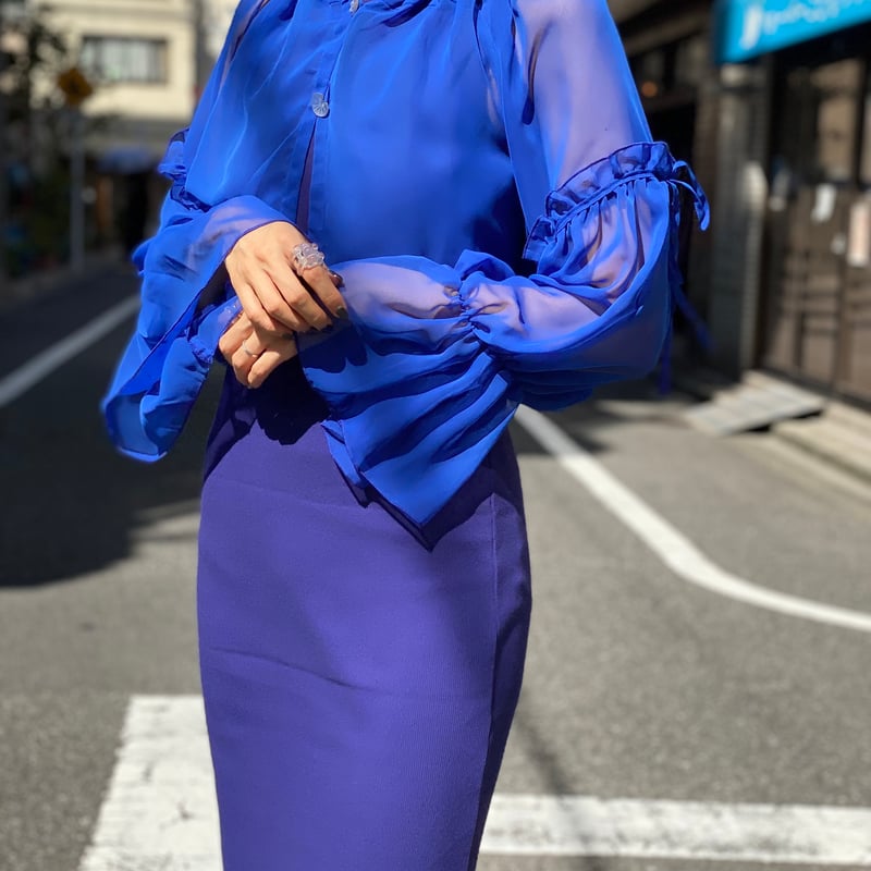 新品☆RIKO TOKYO シースルーパフブラウス 新品☆RIKO TOKYO シースルーパフブラウス