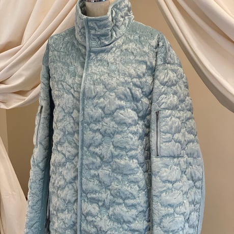 【 ritsu 予約 】Sazanka quilted velour coat -2026年9月～11月発送予定-