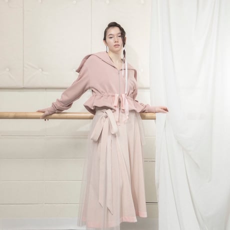 【 MIKI IMAMURA 予約】SWEAT RIBBON SKIRT (スカート) -2026年10月発送予定-