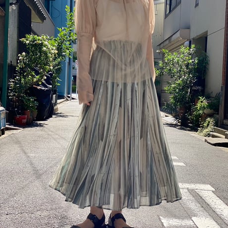 【 natsumi osawa 】 tulle shibori tops (トップス)