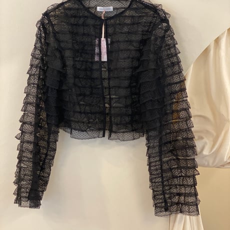 【 natsumi osawa 予約 】 tiered lace bolero -2026年8月～9月発送予定-