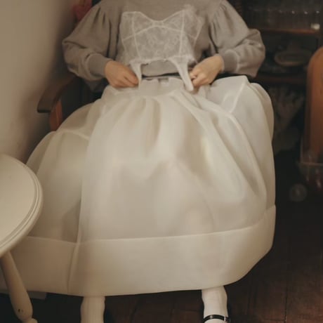 【 overlace 】volume skirt (スカート)